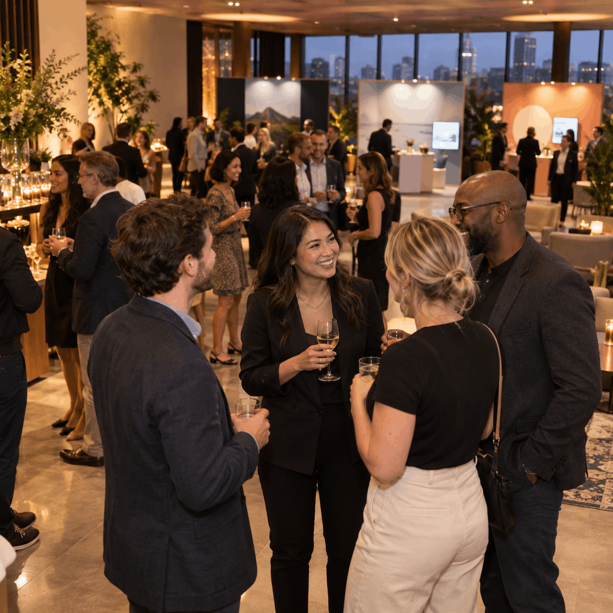 Event attendees networking